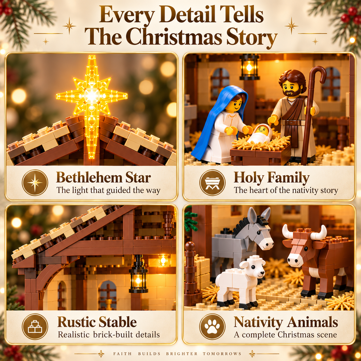 🔥Last Day 50% OFF🔥🌟The Nativity Story Building Block Set