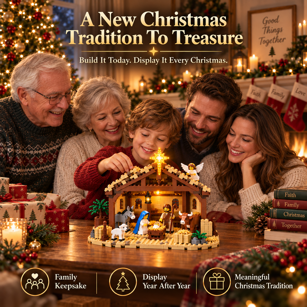 🔥Last Day 50% OFF🔥🌟The Nativity Story Building Block Set