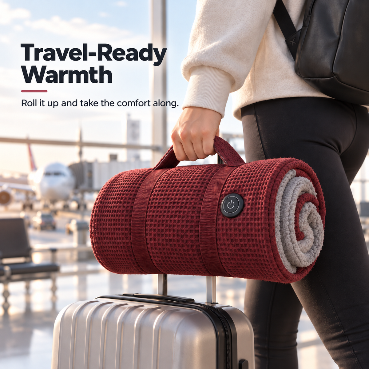🔥 Wearable Heated Blanket – Cozy Hands-Free Warmth