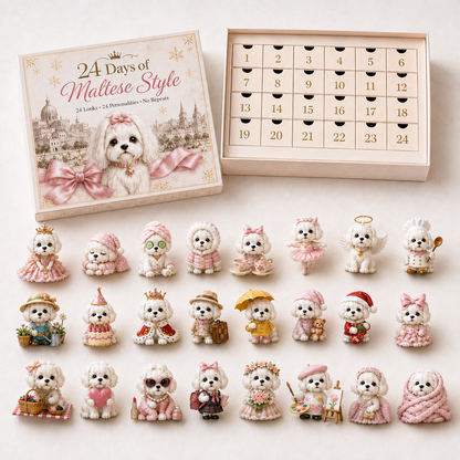 ⏰ 50% Off Sale 🐩 24 Days of Maltese Style™ Advent Calendar