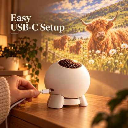 🐮 Highland Cow Projector – Farm-Themed Room Light & Gift for Cow Lovers
