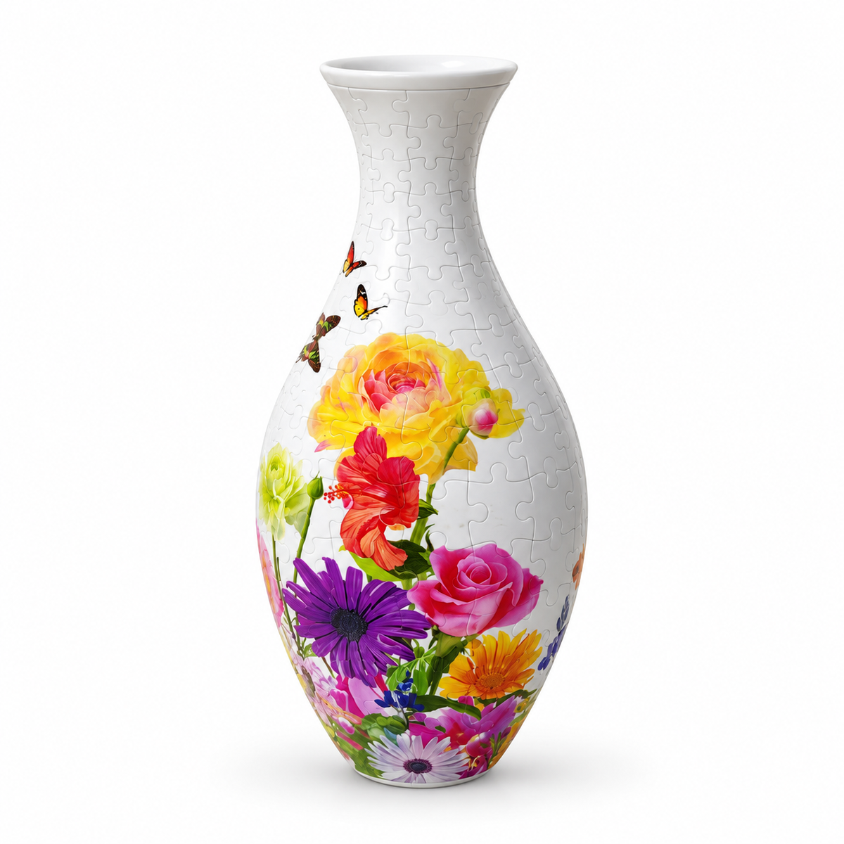 🌸 160-Piece 3D Puzzle Vase – Build It, Display It & Add Real Flowers