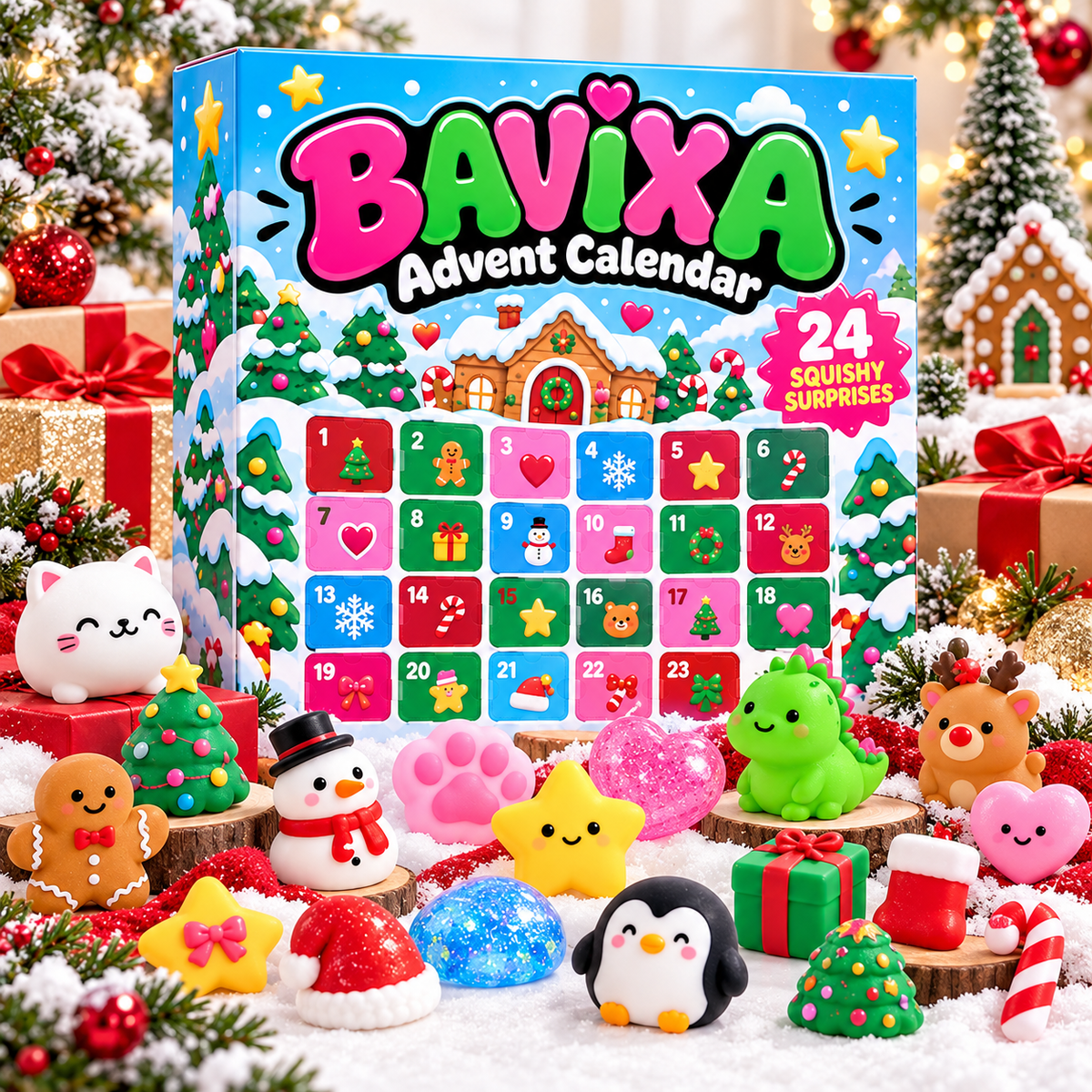 🎄 24-Day Squishy Advent Calendar – A New Surprise Every Day