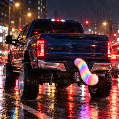 🐾 LED Animal Tail for Trucks – Funny Swaying Hitch Accessory for Pickups & Lifted Trucks