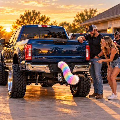 🐾 LED Animal Tail for Trucks – Funny Swaying Hitch Accessory for Pickups & Lifted Trucks
