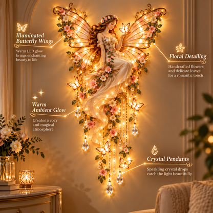 🌙 Moonlit Goddess & Deer Glow™ – Magical Lighted Wall Art