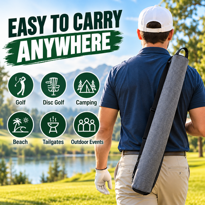 🍺 Slim Drink Cooler Sleeve – Long Portable Beverage Carrier for Golf, Camping & Outdoor Days
