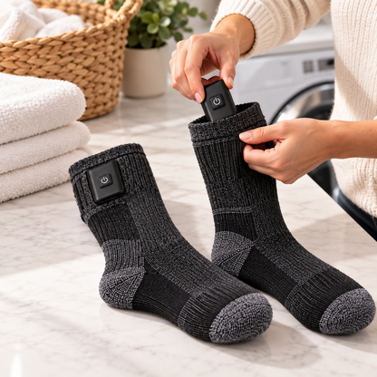 🔥 Rechargeable Heated Socks – 3-Level Electric Warming Socks for Winter