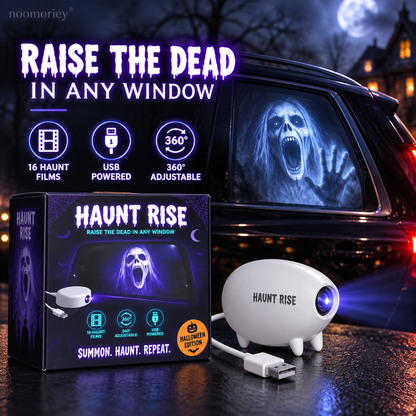 🔥Last Day 49% OFF🎃 Halloween Window Projector 👻 16 Spooky Films USB Powered Holiday Decor