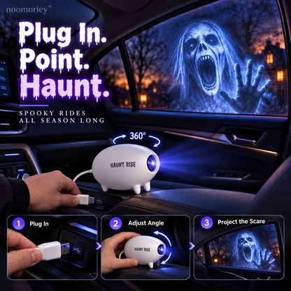 🔥Last Day 49% OFF🎃 Halloween Window Projector 👻 16 Spooky Films USB Powered Holiday Decor