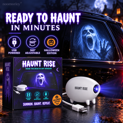 🔥Last Day 49% OFF🎃 Halloween Window Projector 👻 16 Spooky Films USB Powered Holiday Decor