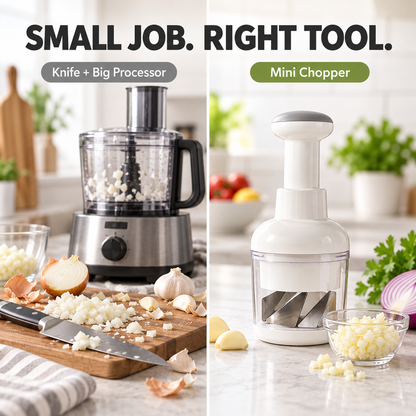 🥕 Press & Chop Mini Food Chopper – Quick Small-Batch Kitchen Prep