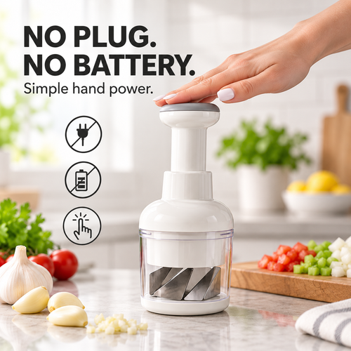 🥕 Press & Chop Mini Food Chopper – Quick Small-Batch Kitchen Prep