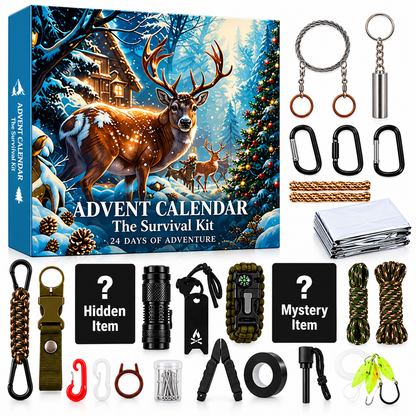 🎄 24-Day Survival Gear Advent Calendar – Outdoor Adventure Christmas Countdown