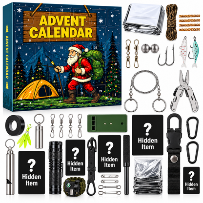 🎄 24-Day Survival Gear Advent Calendar – Outdoor Adventure Christmas Countdown