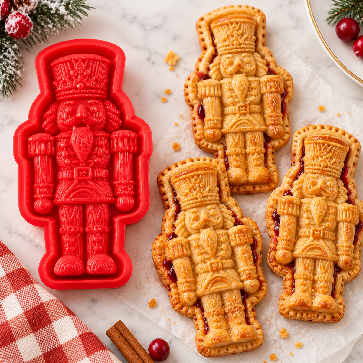 🎄 Christmas Hand Pie Mold Collection – Press, Fill & Bake Festive Treats