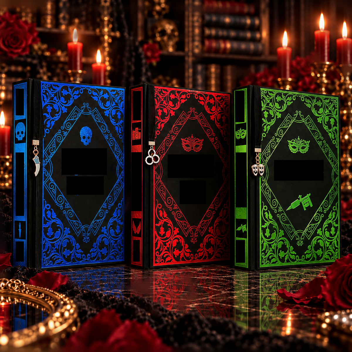 🖤📚 Into Darkness Trilogy – 3-Book Custom Rebind Set