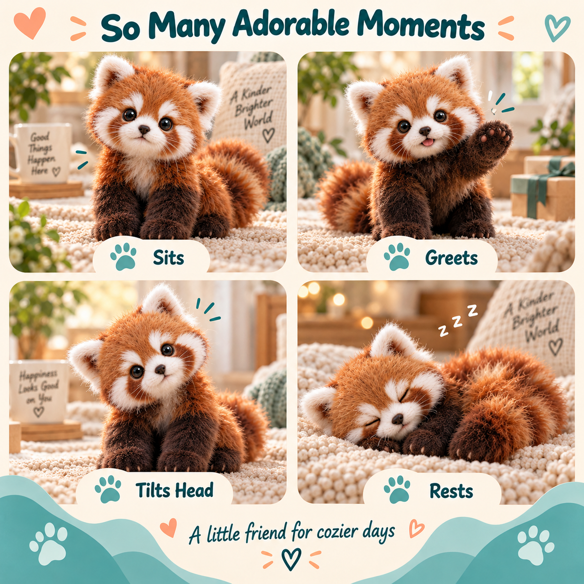 🐾49% OFF❤️Red Panda – Interactive Plush Companion | A Little Friend, A Lot of Love