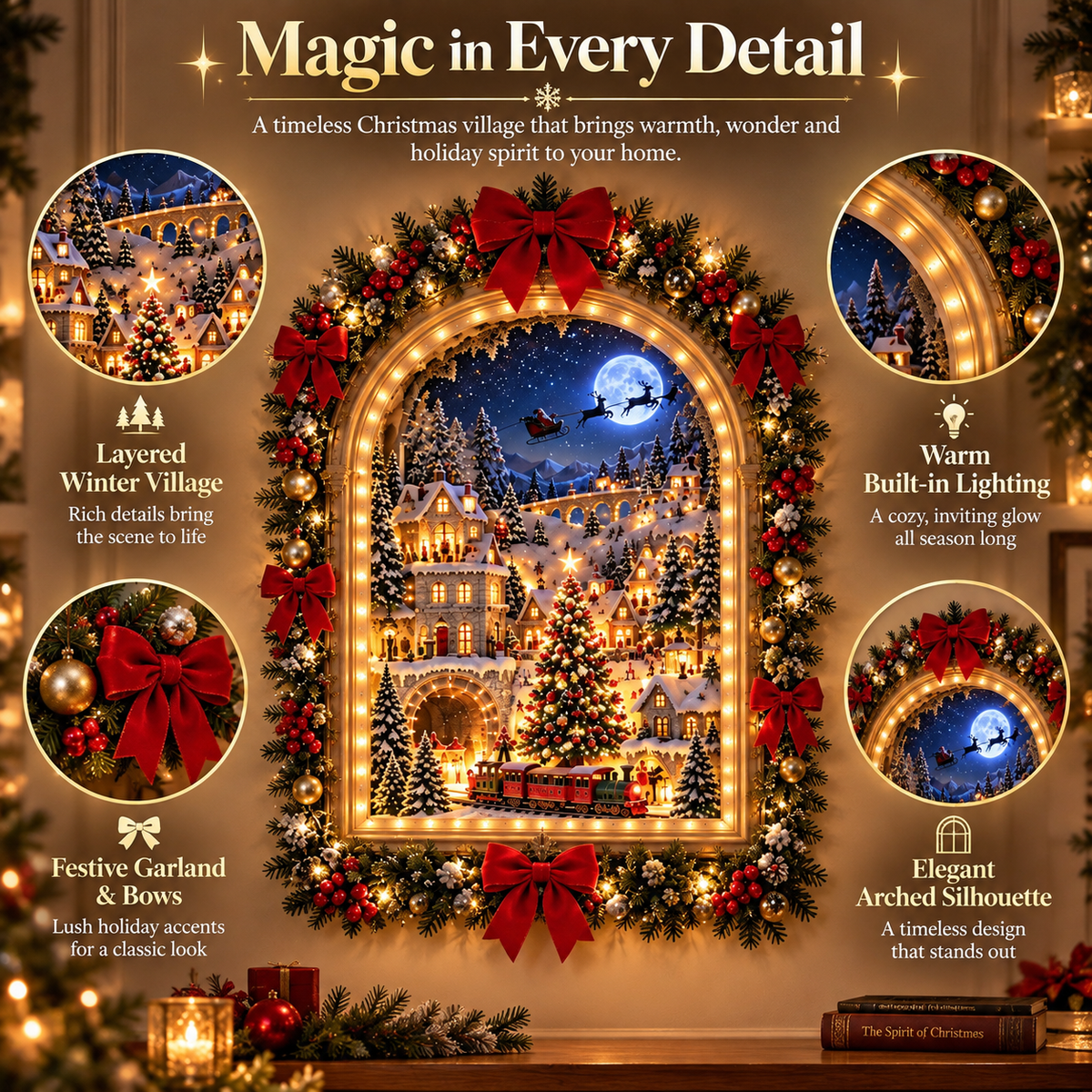 🎁Hot Sale🎄The Christmas Portal™ – Animated Christmas Village