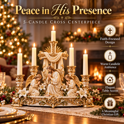 🕯️Lasy Day 49% Off🎁 Light of His Presence — Sacred Christian Candleholder 🤍