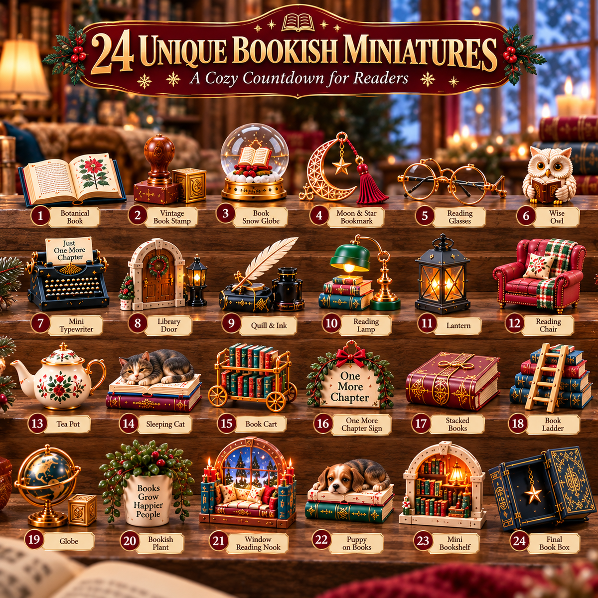 24 Nights of Bookish Joy — A Cozy Countdown for Readers