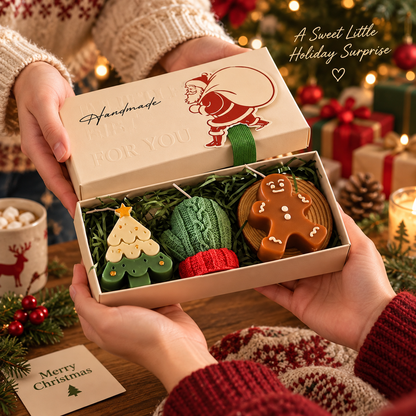 🎅Handmade Christmas Scented Candle Gift Set: A Festive Essential for Atmosphere & Gifting🕯️🎄