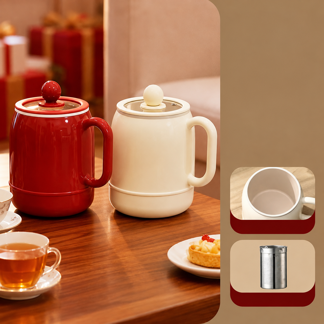 🍲 6-in-1 Portable Mini Cooker – 0.8L Electric Stewing Cup for Soup, Rice, Tea & More ✨