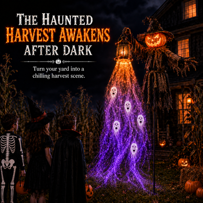 🎃 Today Only: 49% OFF – The Crowned Harvest Warden Glowing Spirit Solar Garden Light