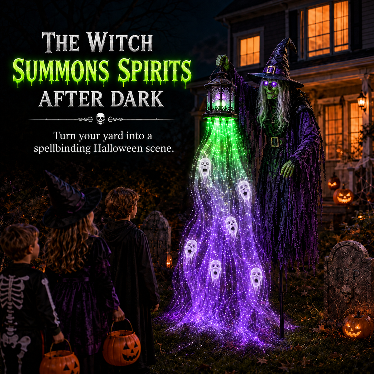 🎃 Today Only: 50% OFF – The Crowned Harvest Warden Glowing Spirit Solar Garden Light