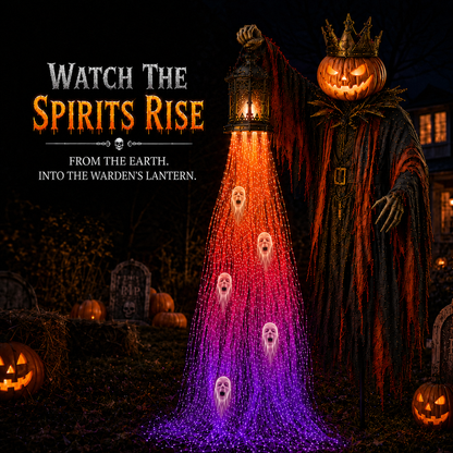 🎃 Today Only: 49% OFF – The Crowned Harvest Warden Glowing Spirit Solar Garden Light