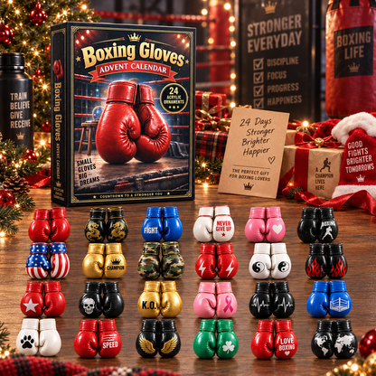🎁Last Day 49% OFF✨ Boxing Gloves Advent Calendar 2026 - 24-Day Festive Countdown