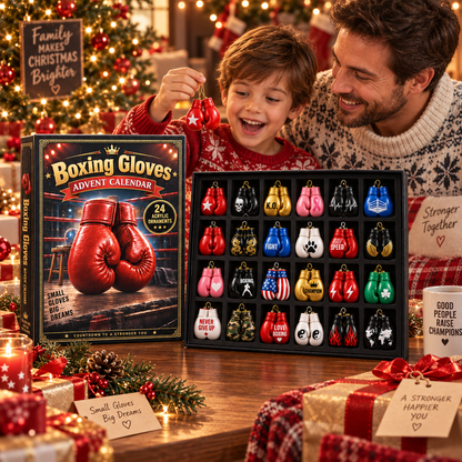 🎁Last Day 49% OFF✨ Boxing Gloves Advent Calendar 2026 - 24-Day Festive Countdown