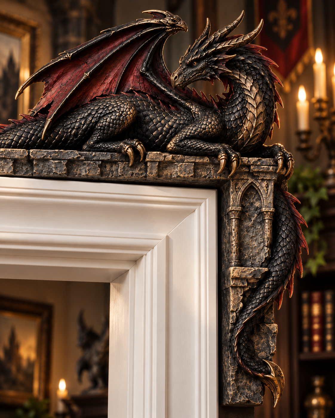 🐉Gothic Dragon Door Topper
