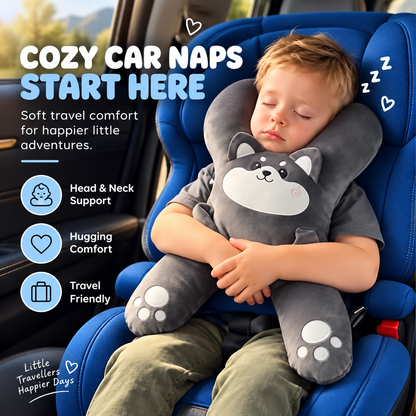 🧸 Kids Car Travel Pillow – Cozy Full-Body Hug & Nap Buddy