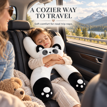 🧸 Kids Car Travel Pillow – Cozy Full-Body Hug & Nap Buddy