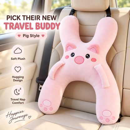 🧸 Kids Car Travel Pillow – Cozy Full-Body Hug & Nap Buddy