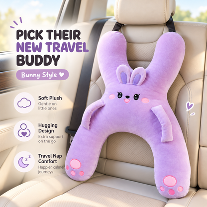 🧸 Kids Car Travel Pillow – Cozy Full-Body Hug & Nap Buddy