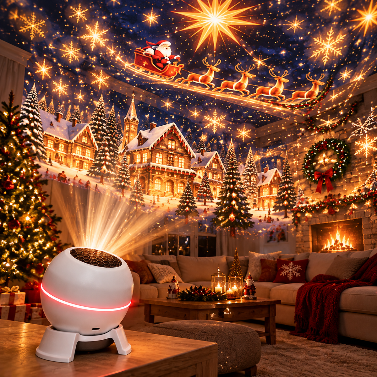 50% Off🎅 Christmas Magic Projection Light – Bring Holiday Scenes to Life
