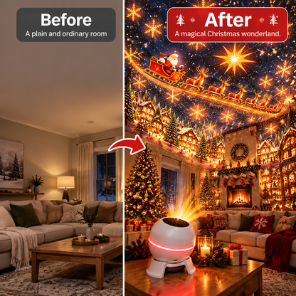 50% Off🎅 Christmas Magic Projection Light – Bring Holiday Scenes to Life