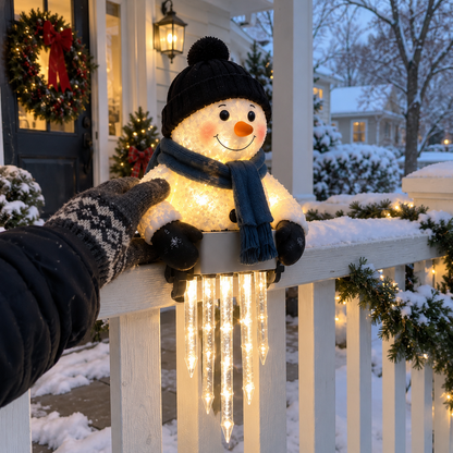 🔥LAST DAY 49% OFF☃️WinterGlow Snowman Icicle Light Decor