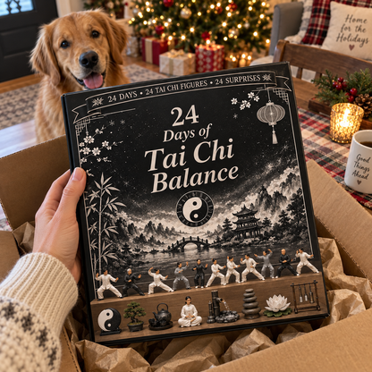 🎅CHRISTMAS KICKOFF 49% OFF - 2026 Days of Tai Chi Balance Blind Box - 24-Day Festive Countdown, Tai Chi Collectible Figures Blind Box - Gift For Tai Chi Lovers