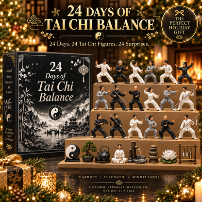 🎅CHRISTMAS KICKOFF 49% OFF - 2026 Days of Tai Chi Balance Blind Box - 24-Day Festive Countdown, Tai Chi Collectible Figures Blind Box - Gift For Tai Chi Lovers