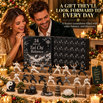 🎅CHRISTMAS KICKOFF 49% OFF - 2026 Days of Tai Chi Balance Blind Box - 24-Day Festive Countdown, Tai Chi Collectible Figures Blind Box - Gift For Tai Chi Lovers