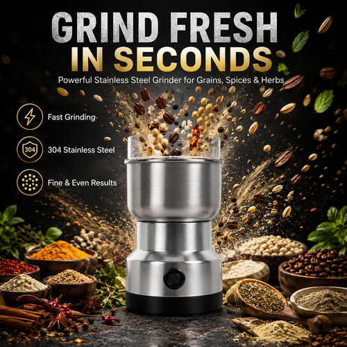 ✨ High-Speed Stainless Steel Grain Grinder✨