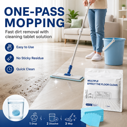💥 Multi-Effect Floor Cleaning Tablets | Fast Dissolving & No-Rinse Formula