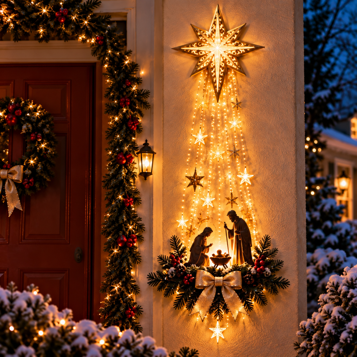 🔥 LIMITED-TIME 50% OFF✝️Jesus, Angel & Nativity Lighted Wall Light Décor