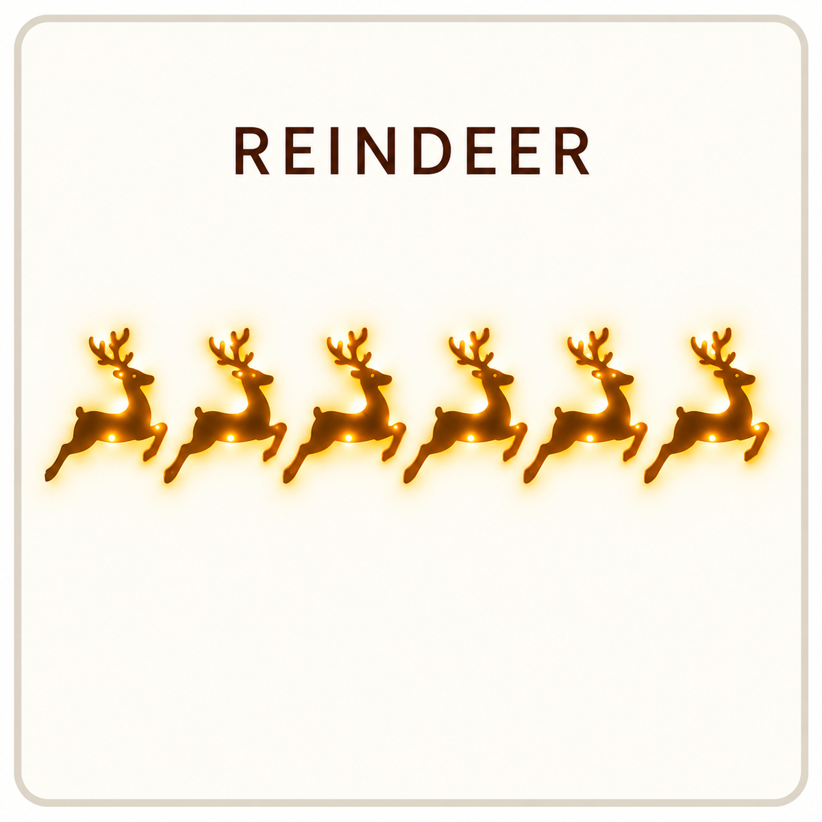 Light-Up Santa & Reindeer LED Wall Decor – Remote Control Christmas Holiday Decoration