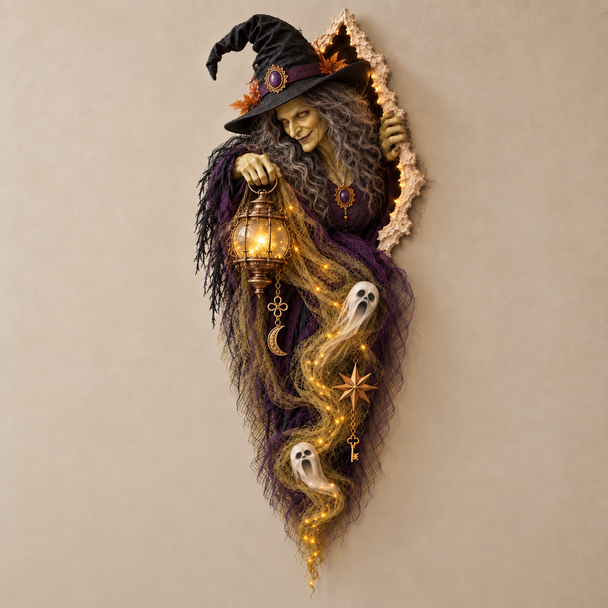 🎃 Enchanted Witch Wall Light™ — Bring Your Walls to Life This Halloween