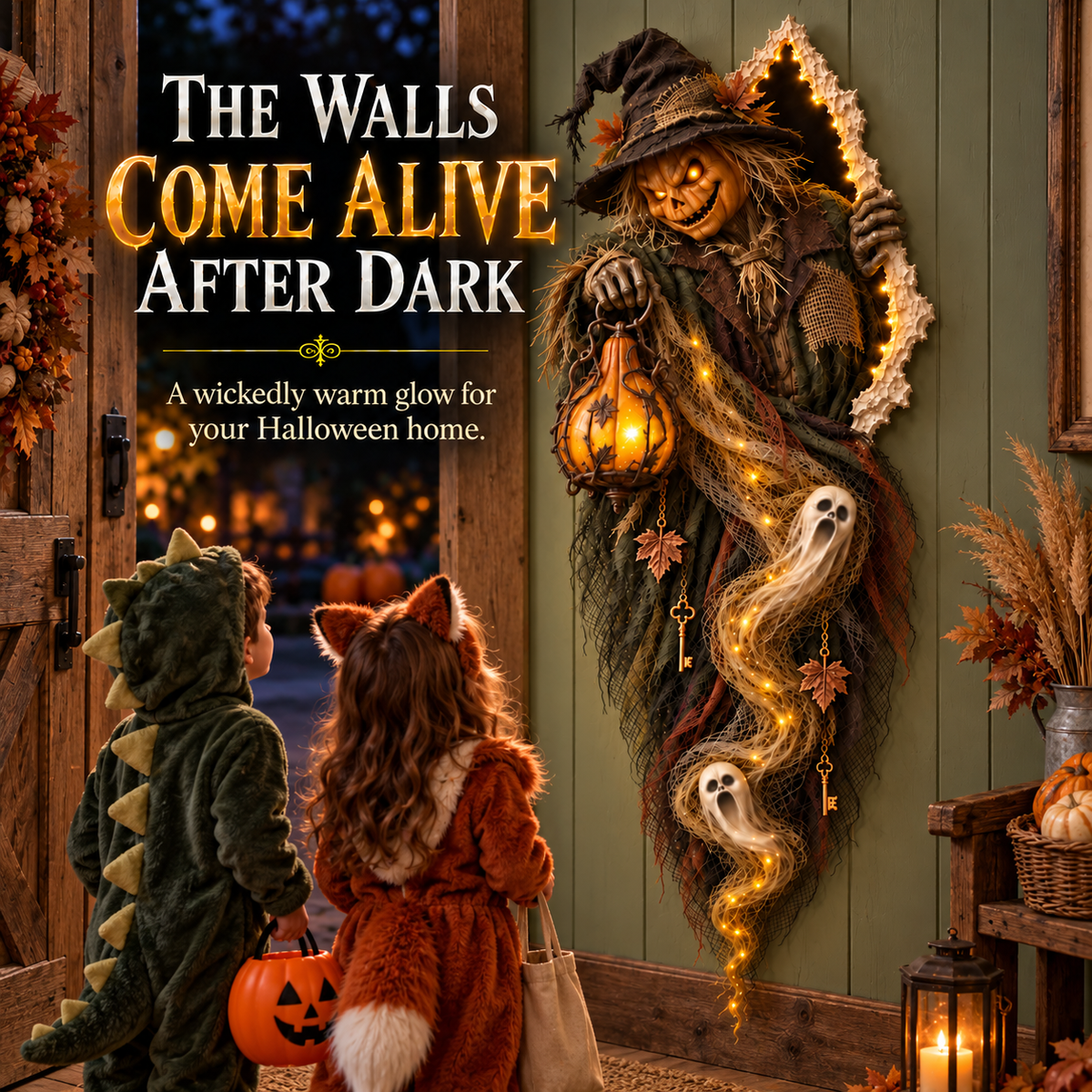 🎃 Enchanted Witch Wall Light™ — Bring Your Walls to Life This Halloween