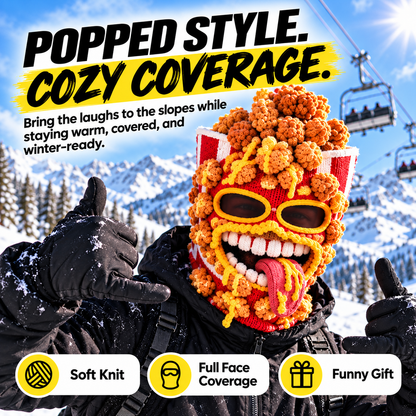 😂Funny Food Knit Balaclava – Warm Full-Face Ski Mask for Winter Adventures🍟